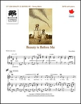 Beauty is Before Me SATB choral sheet music cover